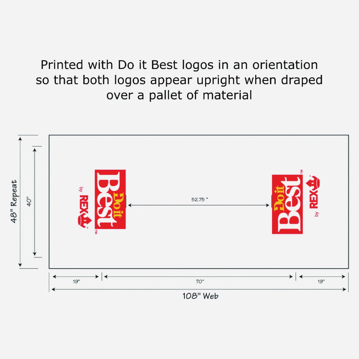 Image of Do it Best REX Wrap 10 Ft. x 500 Ft. Jobsite Lumber Wrap