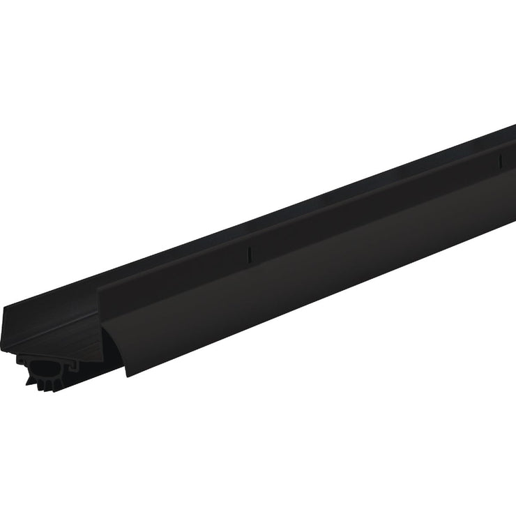 Image of M-D 1-3/4 In. x 1-5/8 In. x 36 In. Matte Black Aluminum U-Shaped Door Bottom with Drip Cap