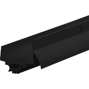 Image of M-D 1-3/4 In. x 1-5/8 In. x 36 In. Matte Black Aluminum U-Shaped Door Bottom with Drip Cap