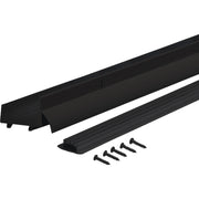 Image of M-D 1-3/4 In. x 1-5/8 In. x 36 In. Matte Black Aluminum U-Shaped Door Bottom with Drip Cap