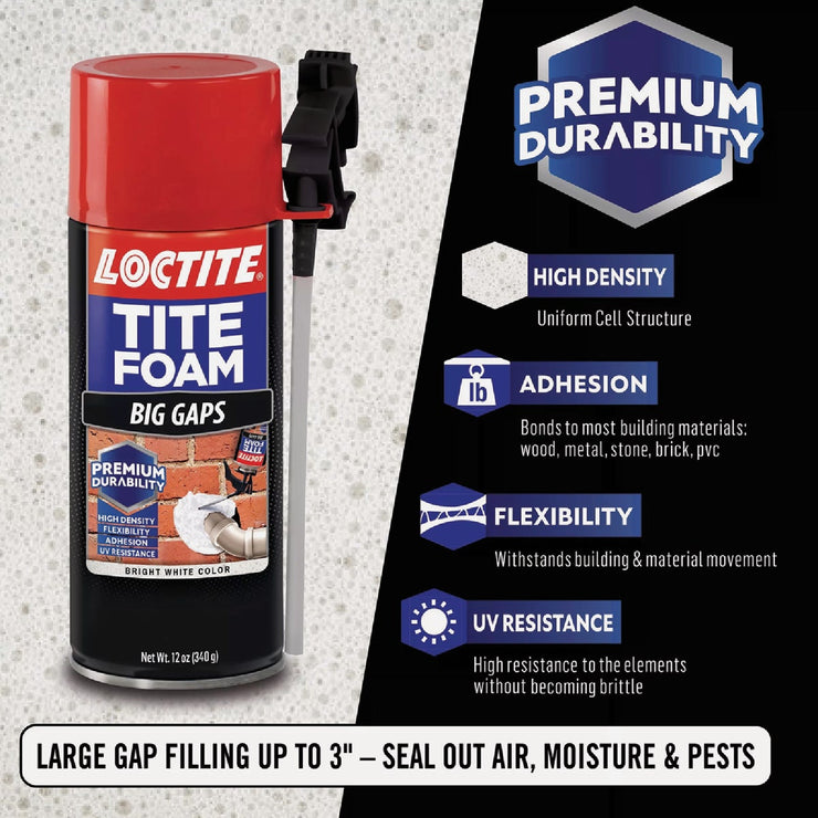 Image of Loctite Tite Foam 12 Oz. Big Gaps Foam Sealant