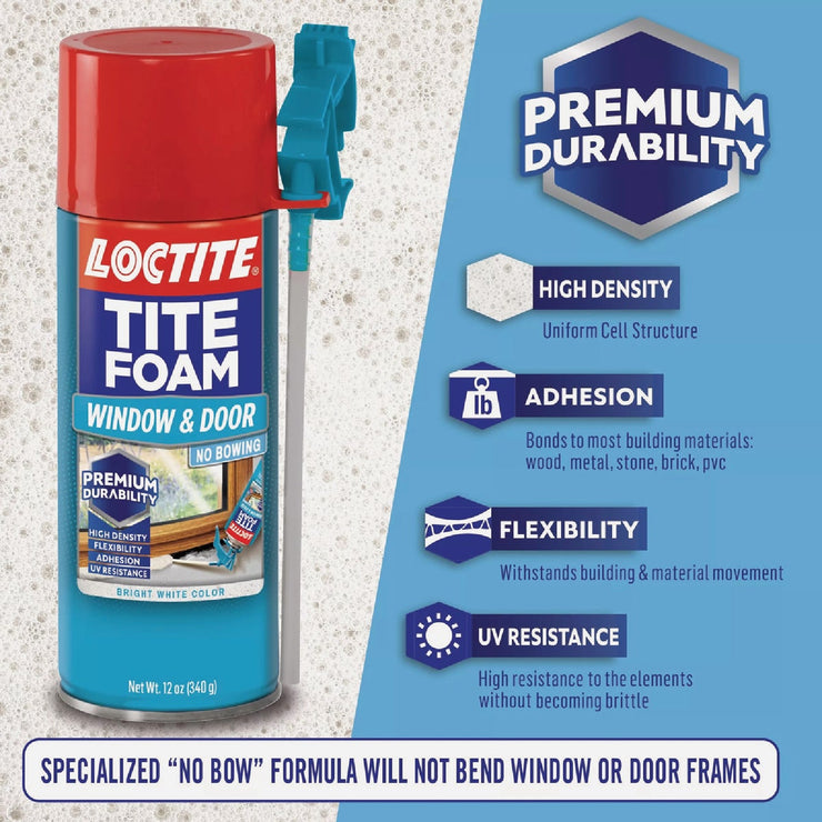 Image of Loctite Tite Foam 12 Oz. Window & Door Foam Sealant
