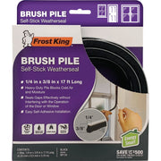 Image of Frost King 1/4 In. x 3/8 In. x 17 Ft. Brush Pile Self-Stick Weatherseal