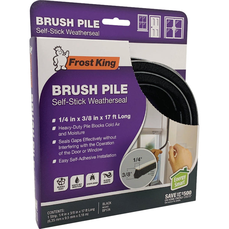 Image of Frost King 1/4 In. x 3/8 In. x 17 Ft. Brush Pile Self-Stick Weatherseal