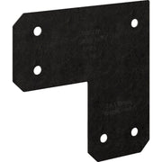 Image of Simpson Strong-Tie Outdoor Accents Avant Collection 6 In. x 6 In. ZMAX Black Powder-Coated L Strap