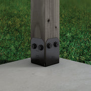 Image of Simpson Strong-Tie Outdoor Accents Avant Collection 6x ZMAX Black Post Base Side Plate (2-Count)