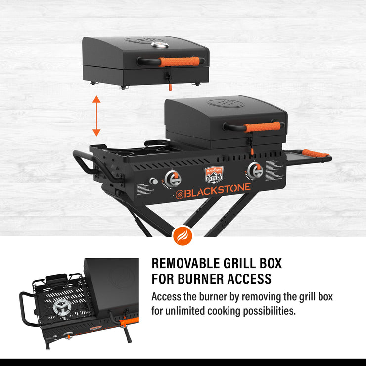 Blackstone 17" On the Go Griddle & Grill Combo