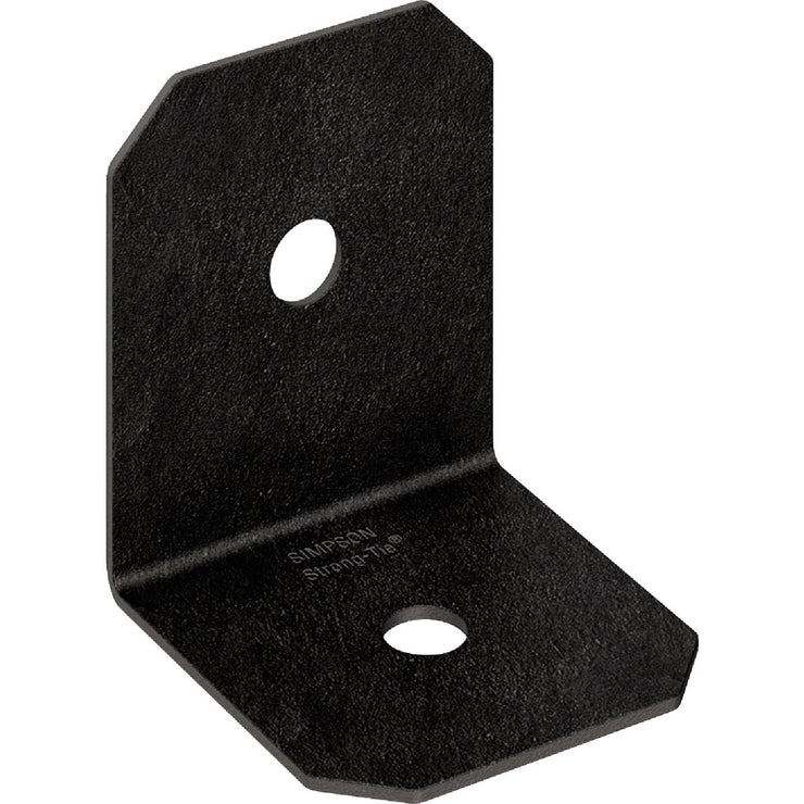 Image of Simpson Strong-Tie Outdoor Accents Avant Collection ZMAX Black Powder-Coated 4 x 90 Deg. 12 Ga. Framing Angle