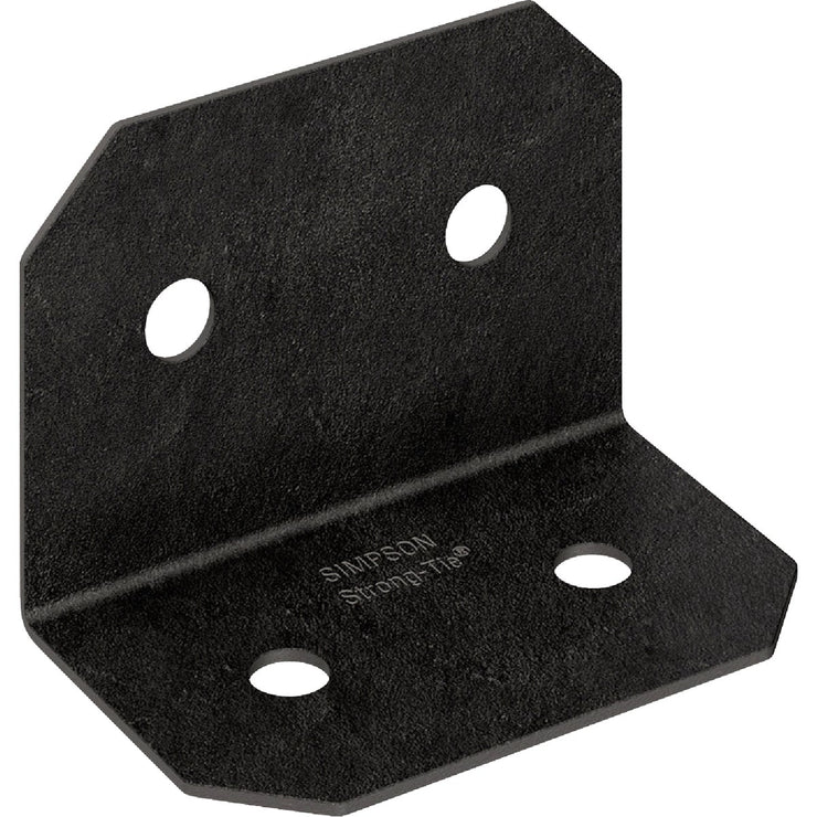 Image of Simpson Strong-Tie Outdoor Accents Avant Collection ZMAX Black Powder-Coated 6 x 90 Deg. 12 Ga. Framing Angle