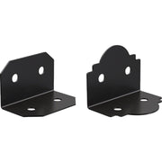 Image of Simpson Strong-Tie Outdoor Accents Avant Collection ZMAX Black Powder-Coated 6 x 90 Deg. 12 Ga. Framing Angle