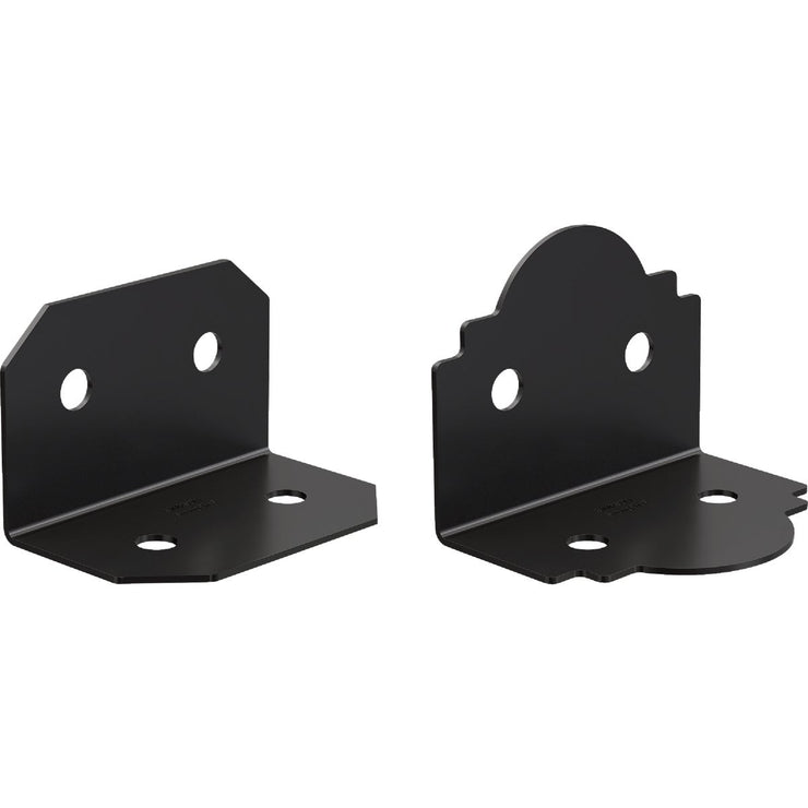Image of Simpson Strong-Tie Outdoor Accents Avant Collection ZMAX Black Powder-Coated 6 x 90 Deg. 12 Ga. Framing Angle