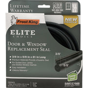 Image of Frost King 3/8 In. x 5/8 In. x 81 In. Black Door & Window Replacement Seal
