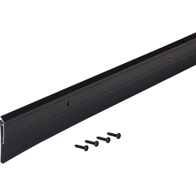 Image of M-D 2 In. x 36 In. Matte Black Economy Aluminum & Vinyl Door Sweep