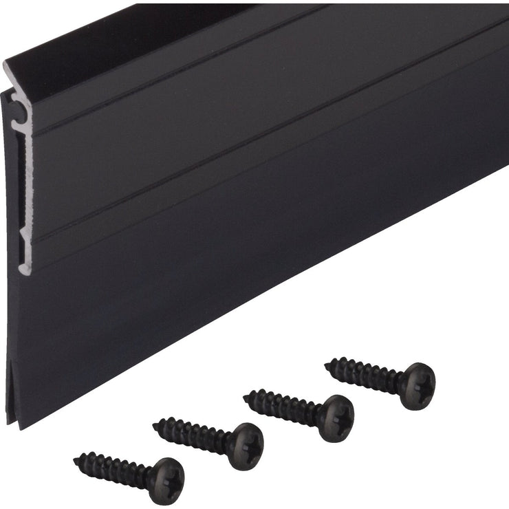 Image of M-D 2 In. x 36 In. Matte Black Economy Aluminum & Vinyl Door Sweep