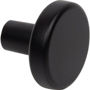 Image of Elements Gibson 1-1/4 In. Dia. Matte Black Cabinet Knob