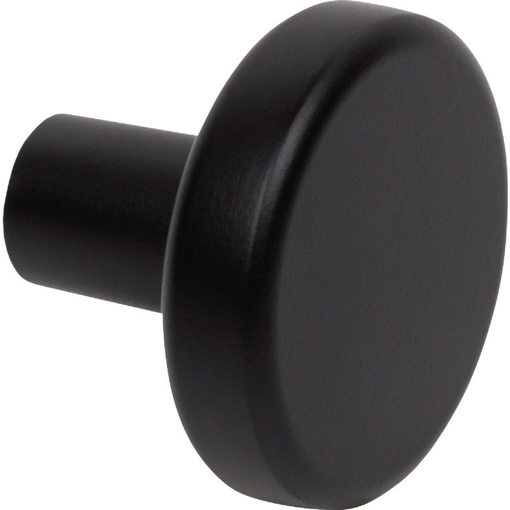 Image of Elements Gibson 1-1/4 In. Dia. Matte Black Cabinet Knob