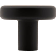 Image of Elements Gibson 1-1/4 In. Dia. Matte Black Cabinet Knob
