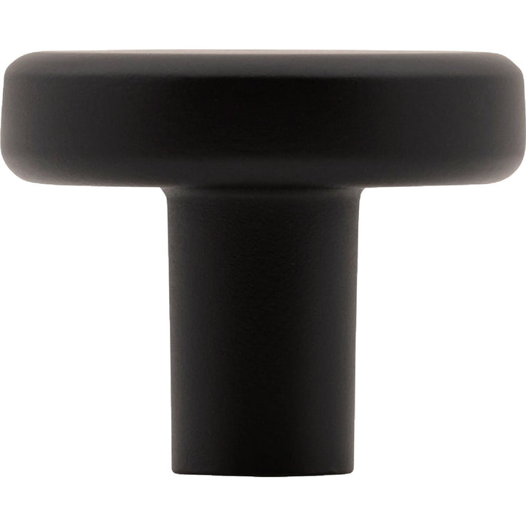 Image of Elements Gibson 1-1/4 In. Dia. Matte Black Cabinet Knob