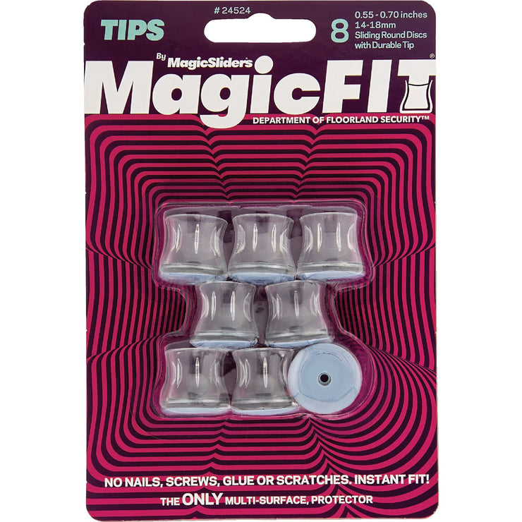 Image of Magic Sliders Magic Fit .55 In. - .70 In. Round Slider (8-Pack)