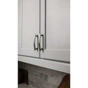 Image of KasaWare 4 In. Overall Length Satin Nickel Flared Foot Square Pull (2-Pack)