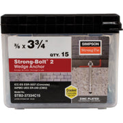 Image of Simpson Strong-Tie Strong-Bolt 2 3/8 In. x 3 -3/4 In. Wedge Anchor (50-Count)