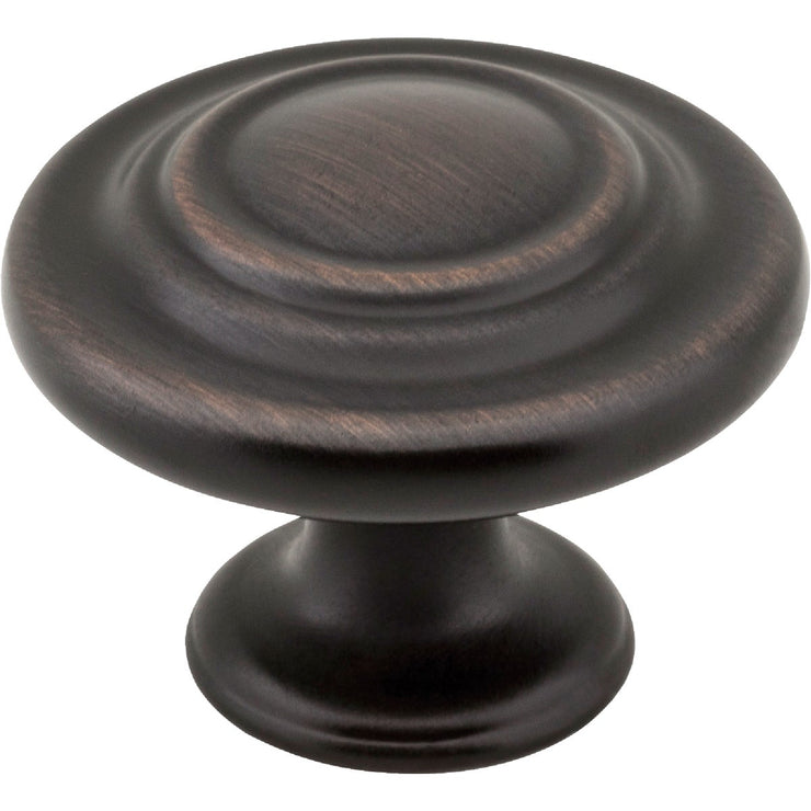 Image of Elements Arcadia 1-5/16 In. Brushed Oil Rubbed Bronze Round Cabinet Knob