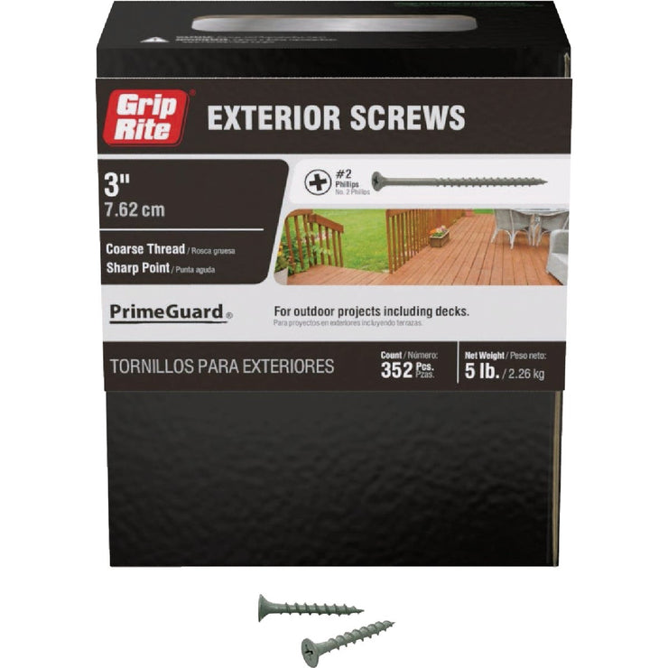 Image of Grip-Rite PrimeGuard Ten 1-1/4 In. Exterior Screw (5 Lb.)