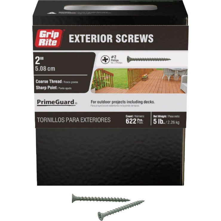 Image of Grip-Rite PrimeGuard Ten 2 In. Exterior Screw (5 Lb.)