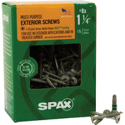 Image of SPAX 8 x1-1/4 In. Wafer Head T-20+ HCR-X (Exterior Rated) Cabinet Screw 1 Lb. (195-Count)