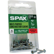 Image of SPAX 6 x 3/4 In. Flat Head Unidrive (Combo Drive) Zinc (Interior) Wood Screw (45-Count)