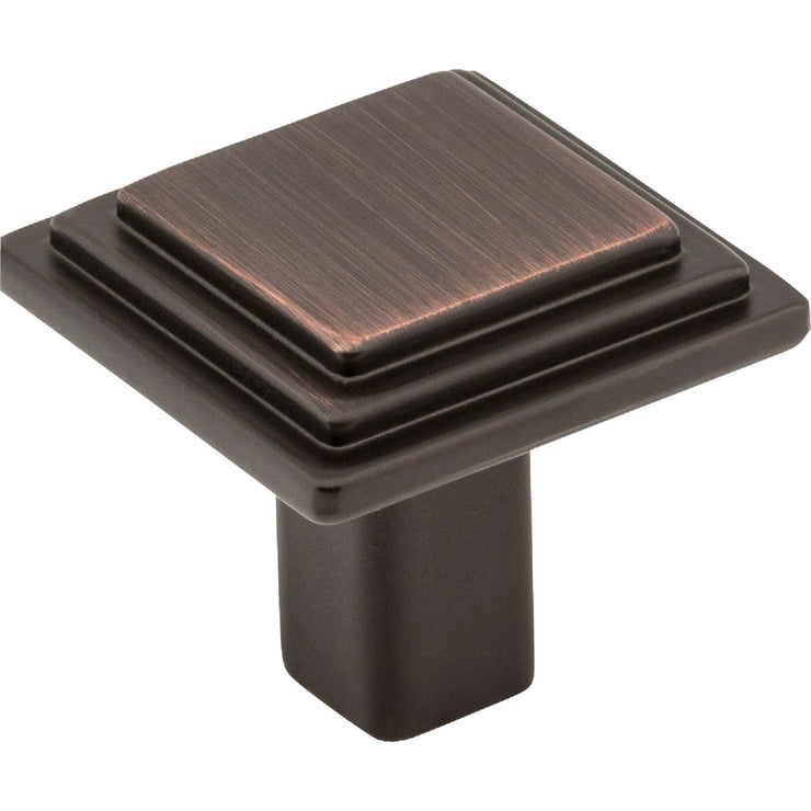 Image of Elements Calloway 1-1/8 In. Length Brushed Oil Rubbed Bronze Square Knob