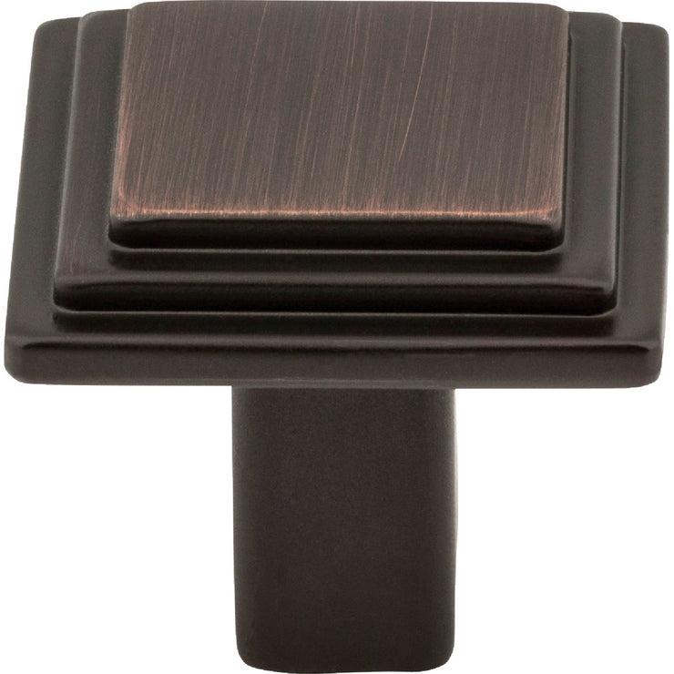 Image of Elements Calloway 1-1/8 In. Length Brushed Oil Rubbed Bronze Square Knob
