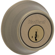 Image of Kwikset 660 Single Cylinder Deadbolt with SmartKey, Polished Antique Brass