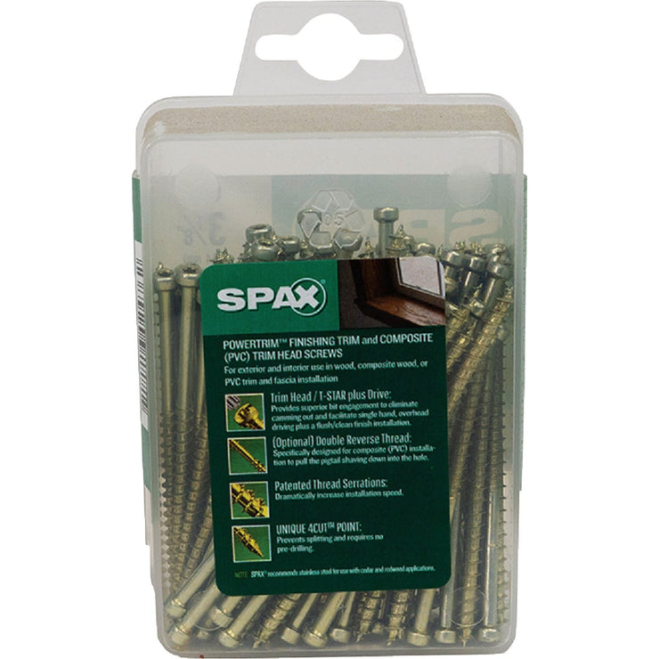Image of SPAX 8 x 3-1/8 In. PT HCR (Exterior Rated) Yellow Trim Screw (100-Count)