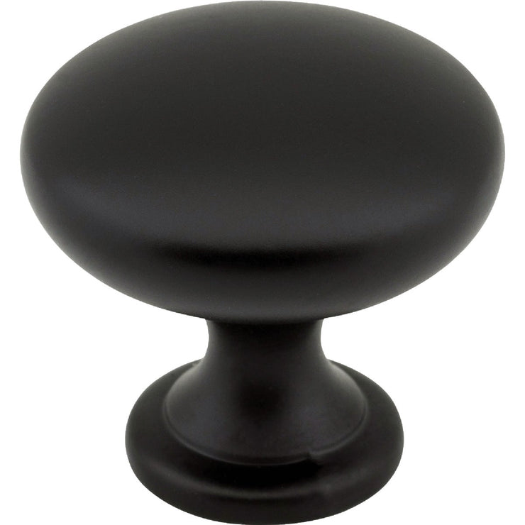 Image of Elements Madison 1-3/16 In. Diameter Matte Black Mushroom Knob