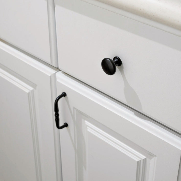 Image of Elements Madison 1-3/16 In. Diameter Matte Black Mushroom Knob