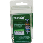 Image of SPAX 6 x 1 In. Flat Head Unidrive (Combo Drive) Zinc (Interior) Wood Screw (40-Count)