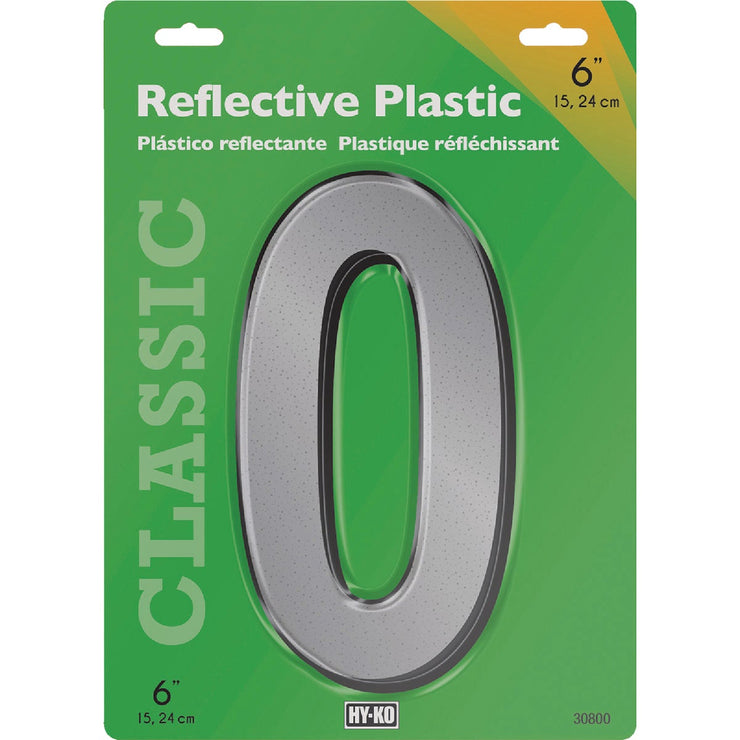 Image of Hy-Ko 6 In. Reflective Plastic Number 0