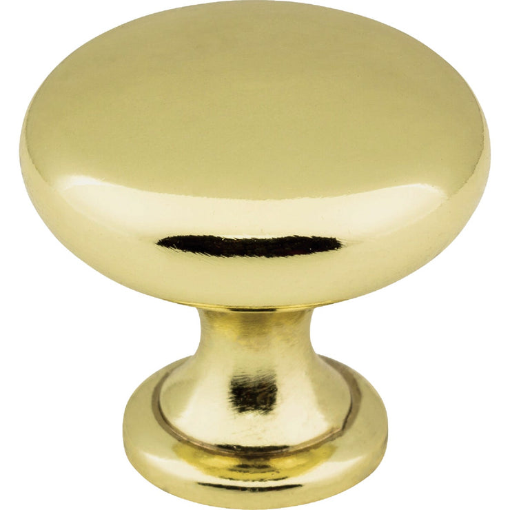 Image of Elements Madison 1-3/16 In. Diameter Polished Brass Mushroom Knob
