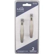 Image of KasaWare 3-1/2" Overall Length Satin Nickel Cabinet Pull (2-Pack)