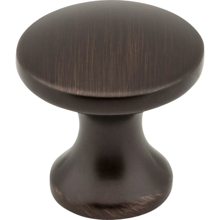 Image of Elements Geneva 1 In. Diameter Brushed Oil Rubbed Bronze Mushroom Knob
