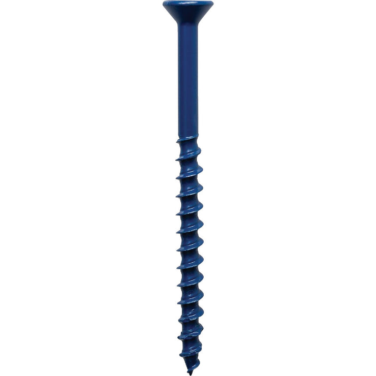 Image of Simpson Strong-Tie Titen Turbo  3/16 in. x 1-3/4 in. 6-Lobe Flat-Head Concrete and Masonry Screw, Blue (8-Qty)