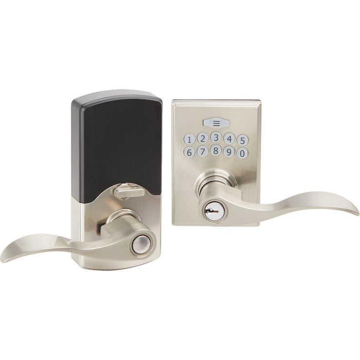 Image of Steel Pro Electronic Leverset, Brushed Nickel