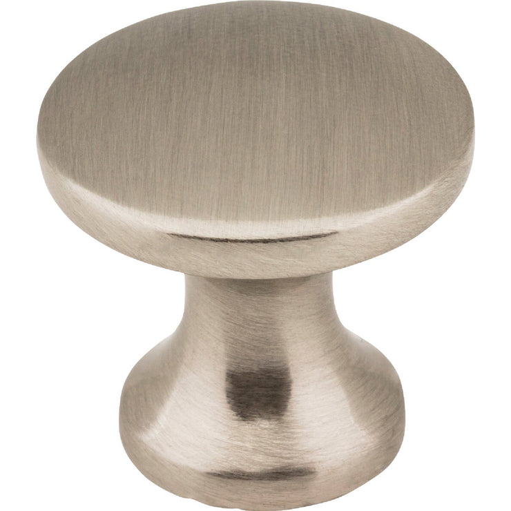 Image of Elements Geneva 1 In. Diameter Satin Nickel Mushroom Knob