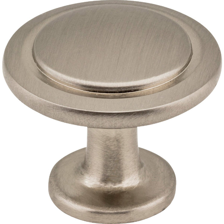 Image of Elements Gatsby 1-1/4 In. Diameter Satin Nickel Mushroom Knob