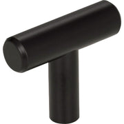 Image of Elements Naples 1-9/16 In. Length Matte Black Bar Knob