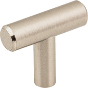 Image of Elements Naples 1-9/16 In. Length Satin Nickel Bar Knob