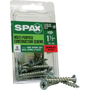 Image of SPAX 10 x 1-1/2 In. Flat Head Unidrive (Combo Drive) Zinc (Interior) Wood Screw (15-Count)