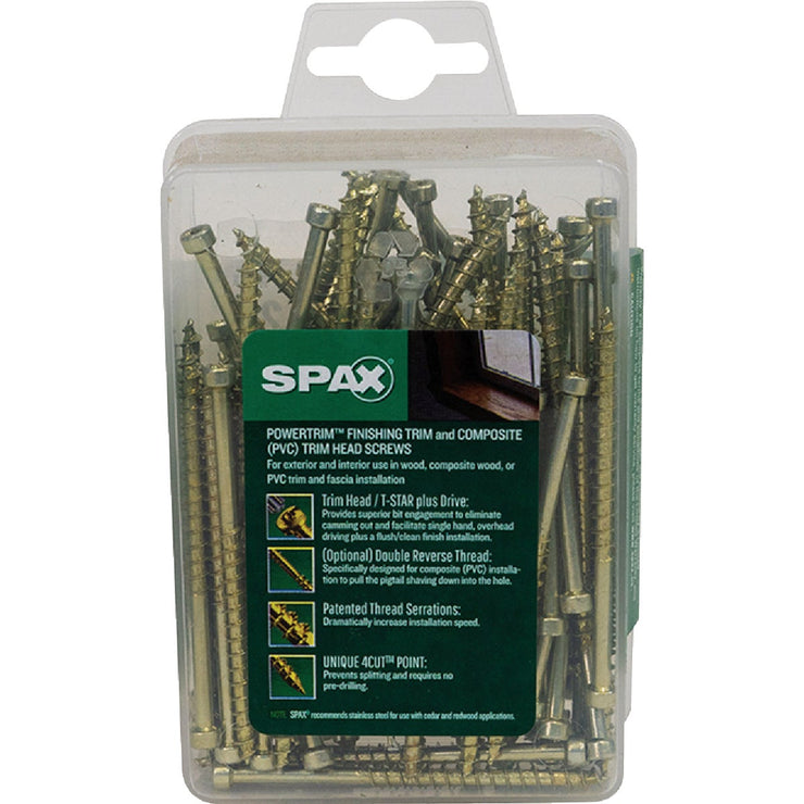 Image of SPAX 8 x 2-1/2 In. PT HCR (Exterior Rated) Yellow Trim Screw (100-Count)