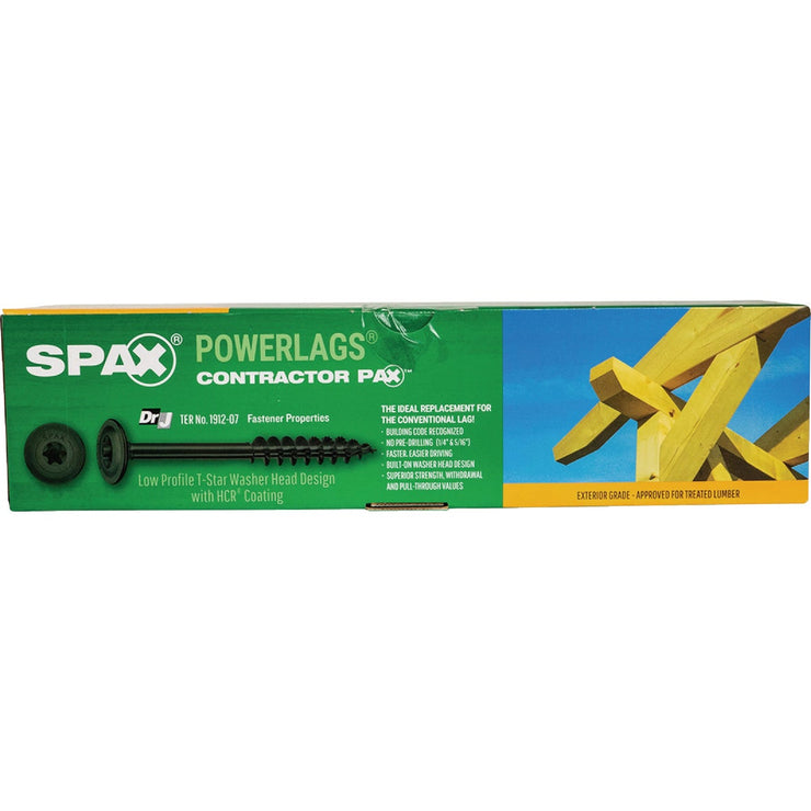 Image of SPAX 5/16 x 8 In. PowerLag Washer Head T-40 HCR (Exterior Rated) Lag Screw Contractor Pax (50-Count)